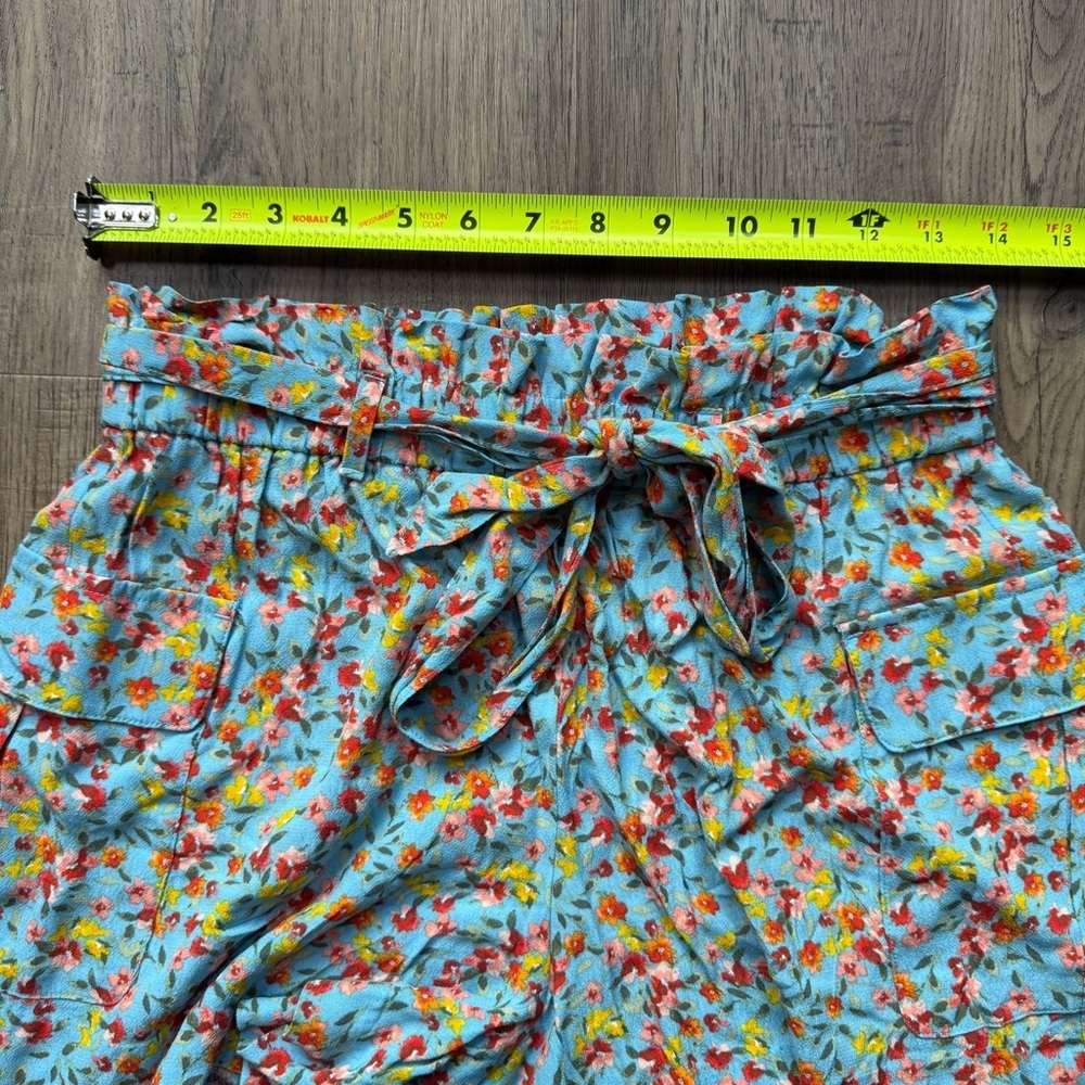 LOFT High Waist Floral Women's Shorts - Blue and Red - Size Extra Small XS - Picture 6 of 12